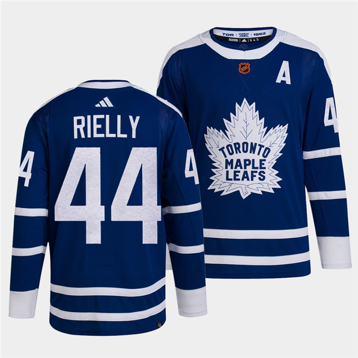 Personalized Men’s Toronto Maple Leafs Black #44 Morgan Rielly Blue 2022 Reverse Retro Stitched Jersey