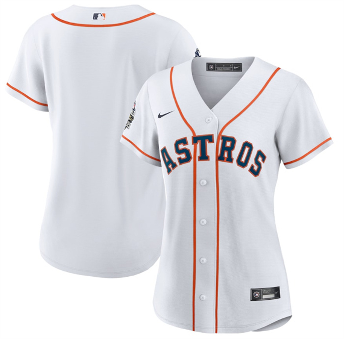 Personalized Women’s Houston Astros Blank White 2022 World Series Cool Base Stitched Baseball Jersey(Run Small)