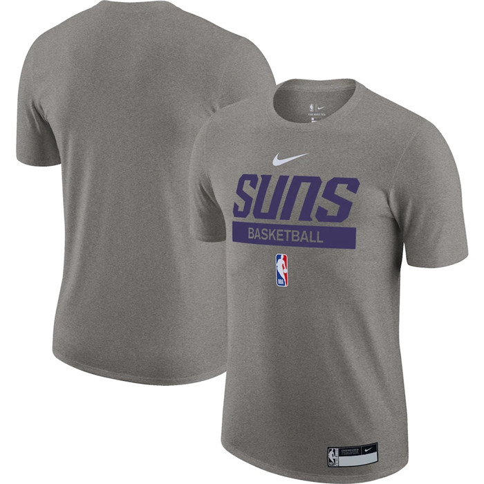 Personalized Men’s Phoenix Suns Grey 2022 23 Legend On-Court Practice Performance T-Shirt