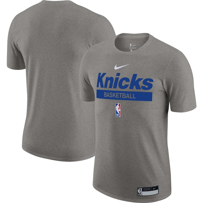 Personalized Men’s New York Knicks Grey 2022 23 Legend On-Court Practice Performance T-Shirt