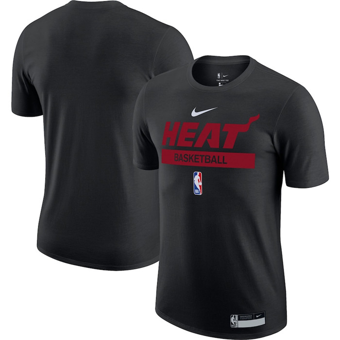 Personalized Men’s Miami Heat Black 2022 23 Legend On-Court Practice Performance T-Shirt