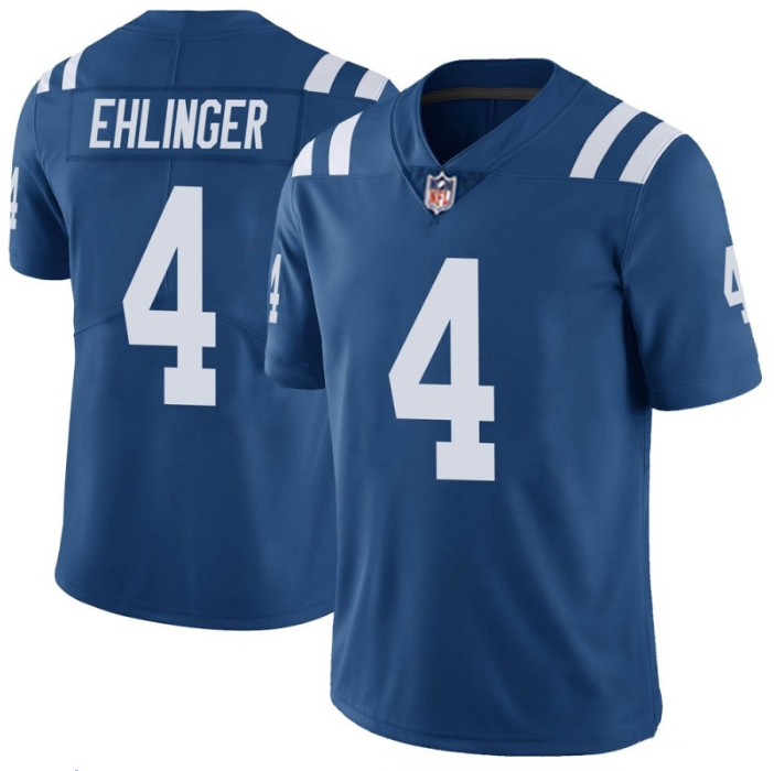 Personalized Men’s Indianapolis Colts #4 Sam Ehlinger Blue Untouchable Stitched Jersey