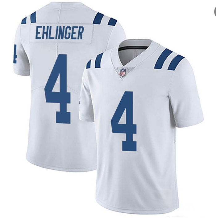 Personalized Men’s Indianapolis Colts #4 Sam Ehlinger White Untouchable Stitched Jersey