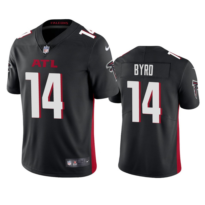 Personalized Men’s Atlanta Falcons #14 Damiere Byrd Black Untouchable Stitched Football Jersey