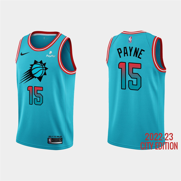 Personalized Men’s Phoenix Suns #15 Cameron Payne 2022-23 Blue City Edition Stitched Basketball Jersey