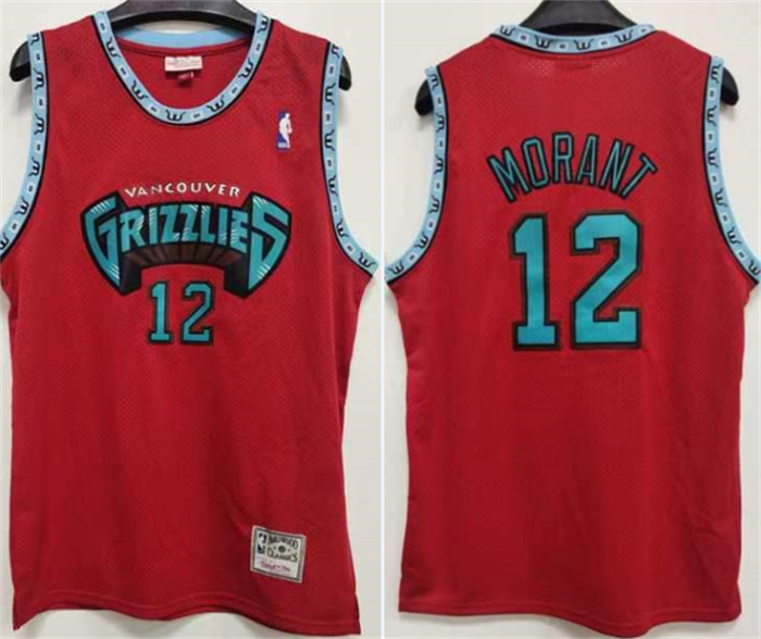 Personalized Men’s Memphis Grizzlies #12 Ja Morant Red Stitched Jersey
