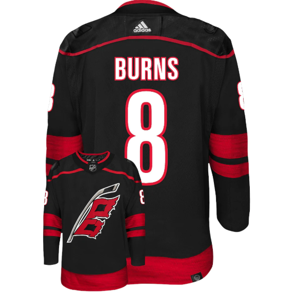 Personalized Men’s Carolina Hurricanes #8 Brent Burns Black Stitched Jersey
