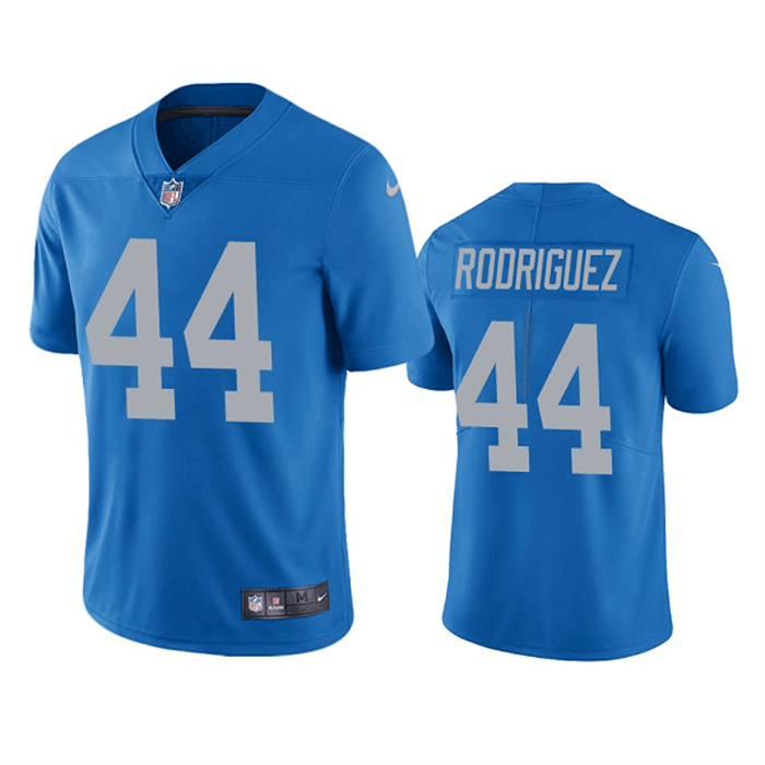 Personalized Men’s Detroit Lions #44 Malcolm Rodriguez Blue Untouchable Limited Stitched JerseyS