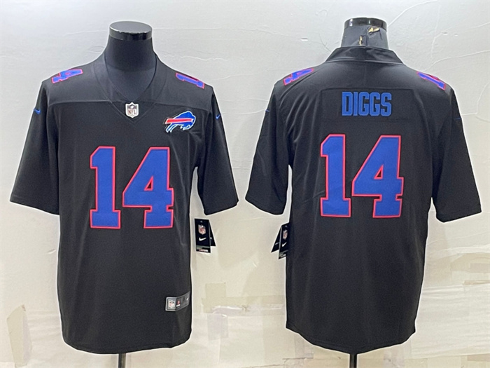 Personalized Men’s Buffalo Bills #14 Stefon Diggs Black Untouchable Limited Stitched Jersey