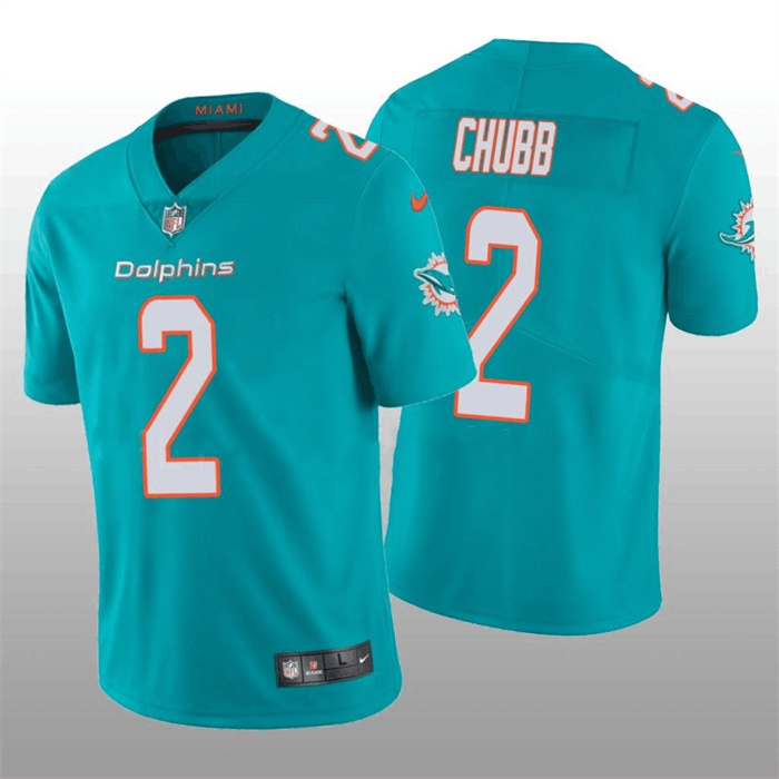 Personalized Men’s Miami Dolphins #2 Bradley Chubb 2022 Aqua Untouchable Limited Stitched Jersey