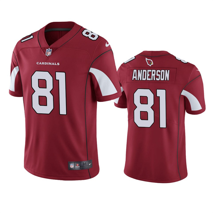 Personalized Men’s Arizona Cardinals #81 Robbie Anderson Red Untouchable Stitched Football Jersey