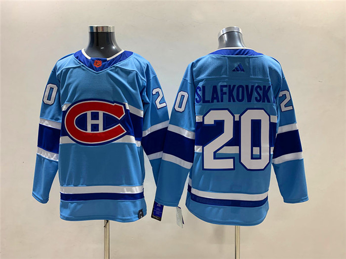 Personalized Men’s Montreal Canadiens #20 Juraj Slafkovsky 2022-23 Reverse Retro Stitched Jersey