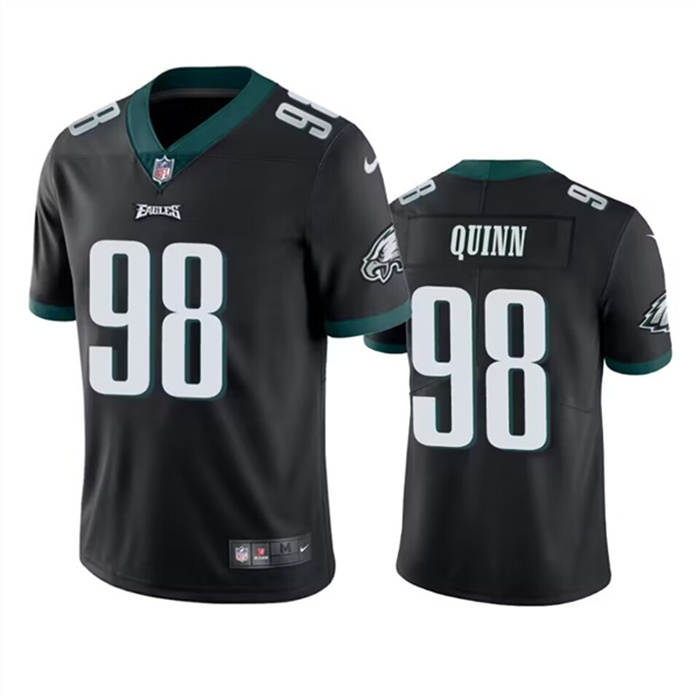 Personalized Men’s Philadelphia Eagles #98 Robert Quinn Black Untouchable Limited Stitched Jersey