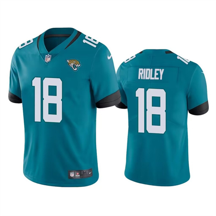 Personalized Men’s Jacksonville Jaguars #18 Calvin Ridley Teal Untouchable Limited Stitched Jersey
