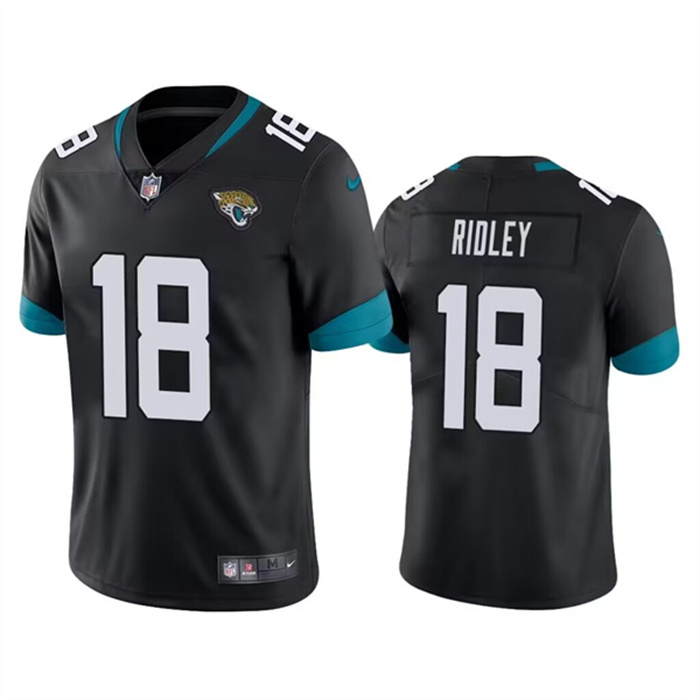 Personalized Men’s Jacksonville Jaguars #18 Calvin Ridley Black Untouchable Limited Stitched Jersey