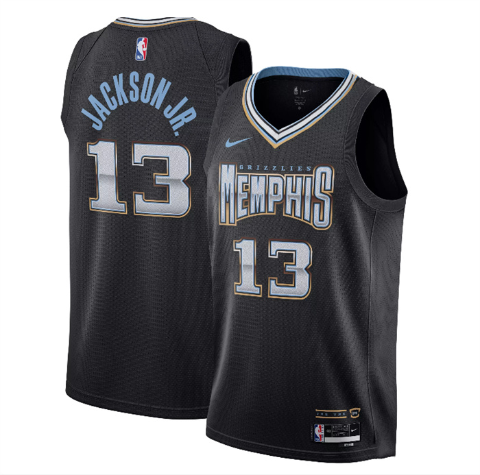 Personalized Men’s Memphis Grizzlies #13 Jaren Jackson Jr. Black 2022 23 City Edition Stitched Basketball Jersey