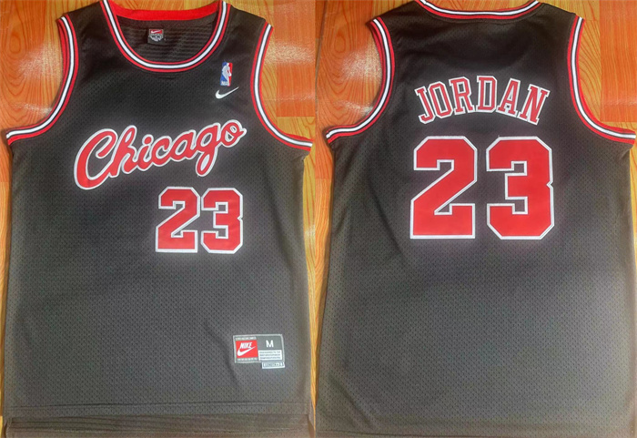 Personalized Men’s Chicago Bulls #23 Michael Jordan Black Stitched Jersey