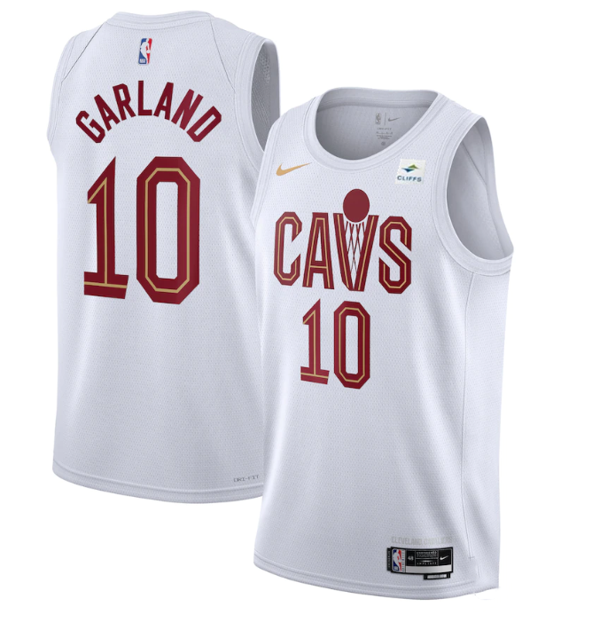 Personalized Men’s Cleveland Cavaliers #10 Darius Garland White Stitched Jersey
