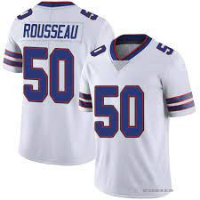 Personalized Bills 50 Gregory Rousseau White Limited Men Jersey