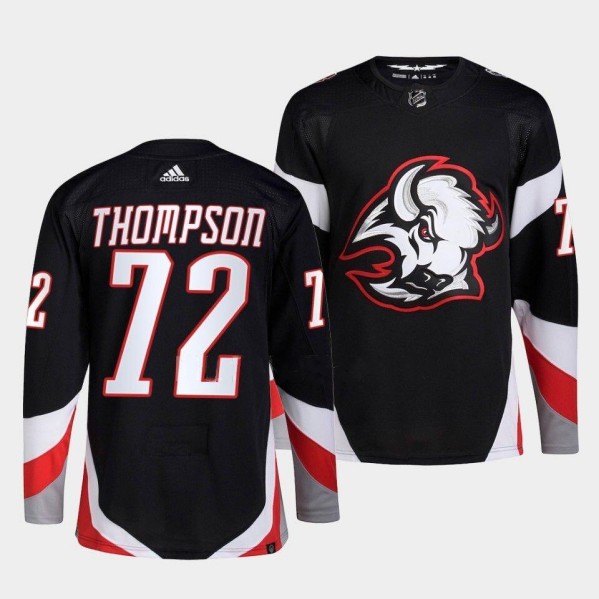 Personalized Men’s Buffalo Sabres #72 Tage Thompson 2022-23 Black Stitched Jersey
