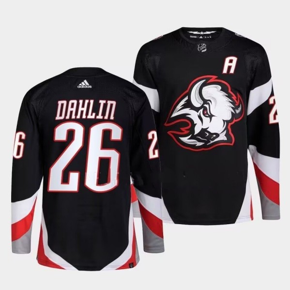 Personalized Men’s Buffalo Sabres #26 Rasmus Dahlinl 2022-23 Black Stitched Jersey