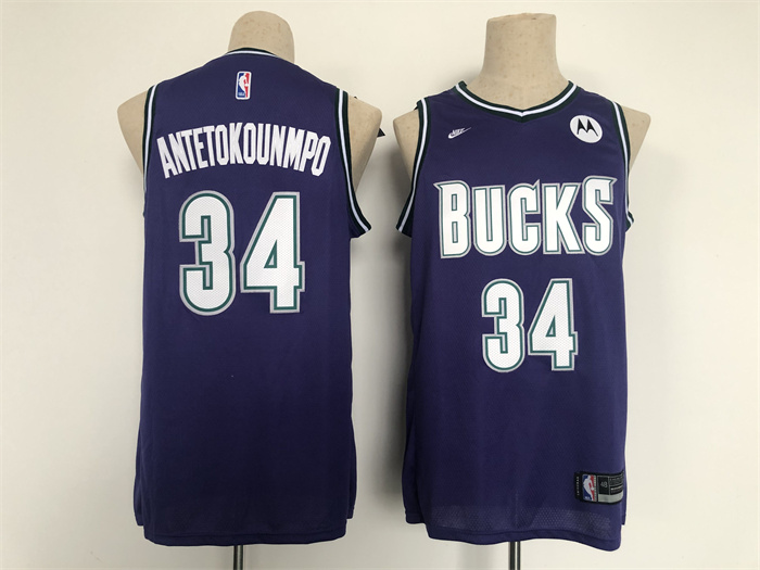 Personalized Men’s Milwaukee Bucks #34 Giannis Antetokounmpo Black Stitched Basketball Jersey