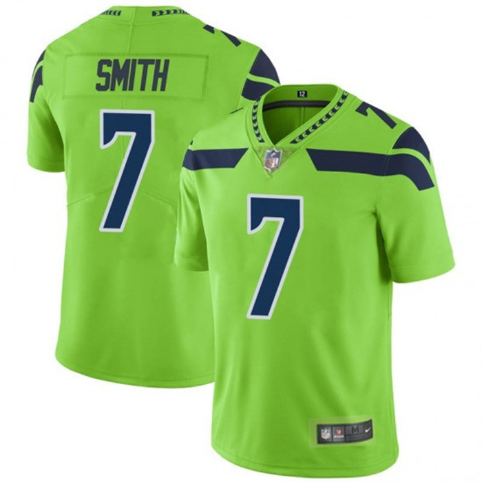 Personalized Men’s Seattle Seahawks #7 Geno Smith Green Untouchable Limited Stitched Jersey