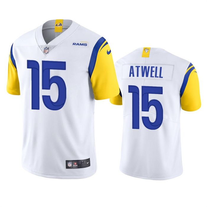 Personalized Men’s Los Angeles Rams #15 Tutu Atwell White Untouchable Limited Stitched Football Jersey