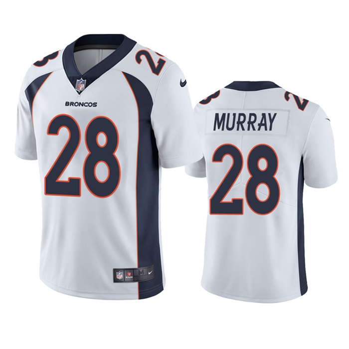 Personalized Men’s Denver Broncos #28 Latavius Murray White Untouchable Stitched Jersey