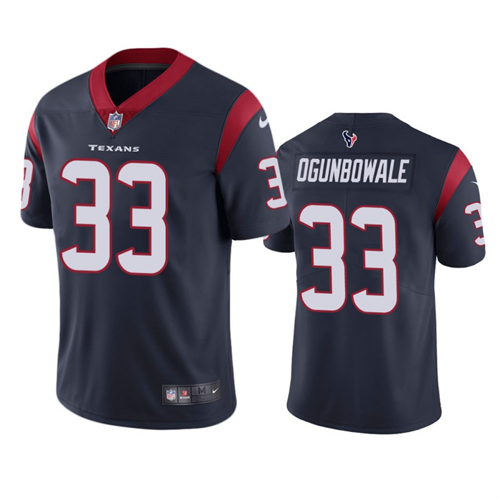 Personalized Men’s Houston Texans #33 Dare Ogunbowale Navy Untouchable Limited Stitched Jersey