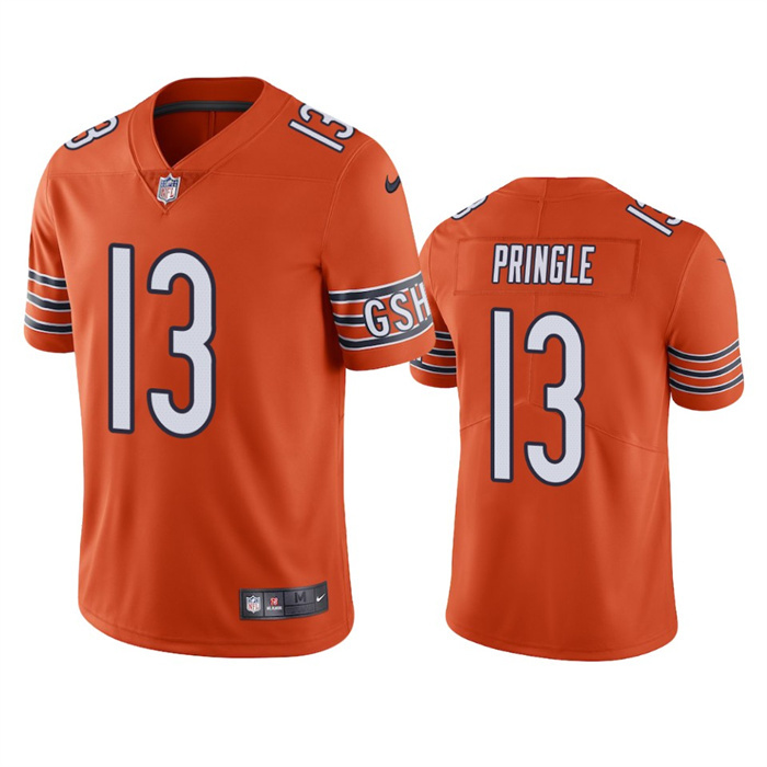 Personalized Men’s Chicago Bears #13 Byron Pringle Orange Untouchable Limited Stitched Football Jersey