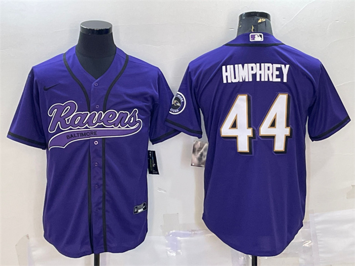 Personalized Men’s Baltimore Ravens #44 Marlon Humphrey Purple Untouchable Limited Stitched Jersey