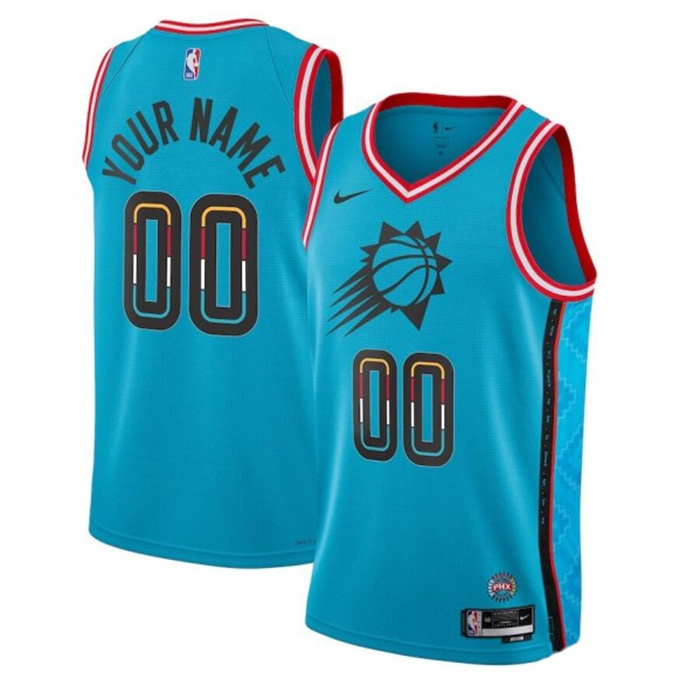 Personalized Men’s Phoenix Suns Active Player Blue 2022-23 City Edition Stitched Jersey