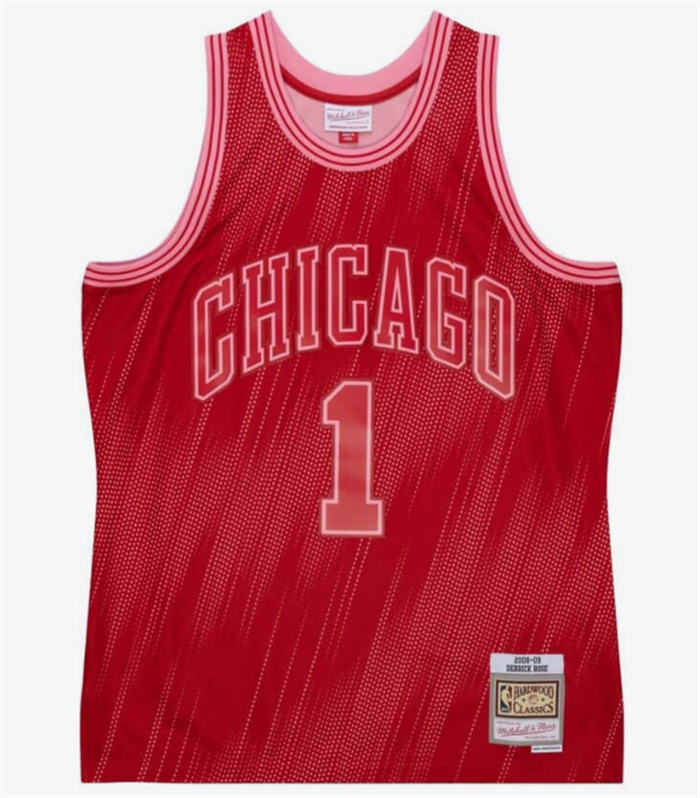 Personalized Men’s Chicago Bulls #1 Derrick Rose 2008-09 Monochrome Swingman Stitched Jersey