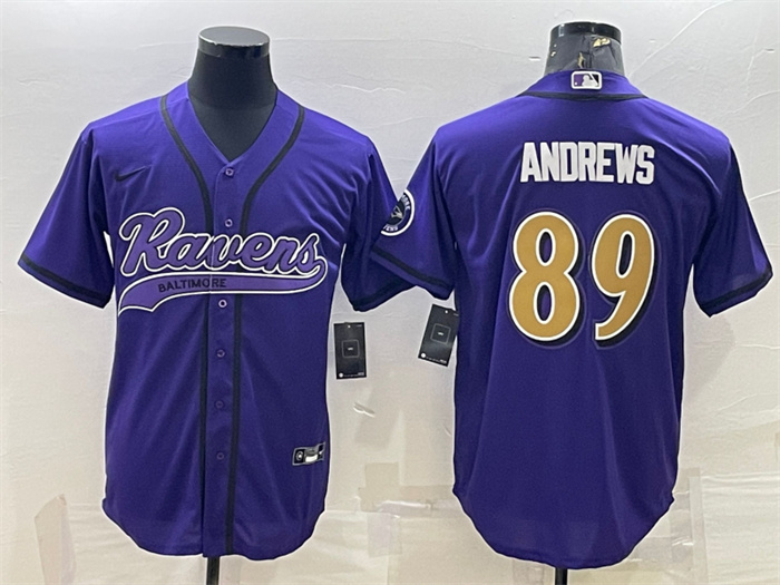 Personalized Men’s Baltimore Ravens #89 Mark Andrews Purple Color Rush Limited Jersey