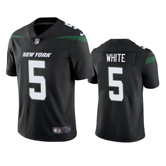 Personalized Men’s New York Jets #5 Mike White Black Untouchable Limited Stitched Jersey