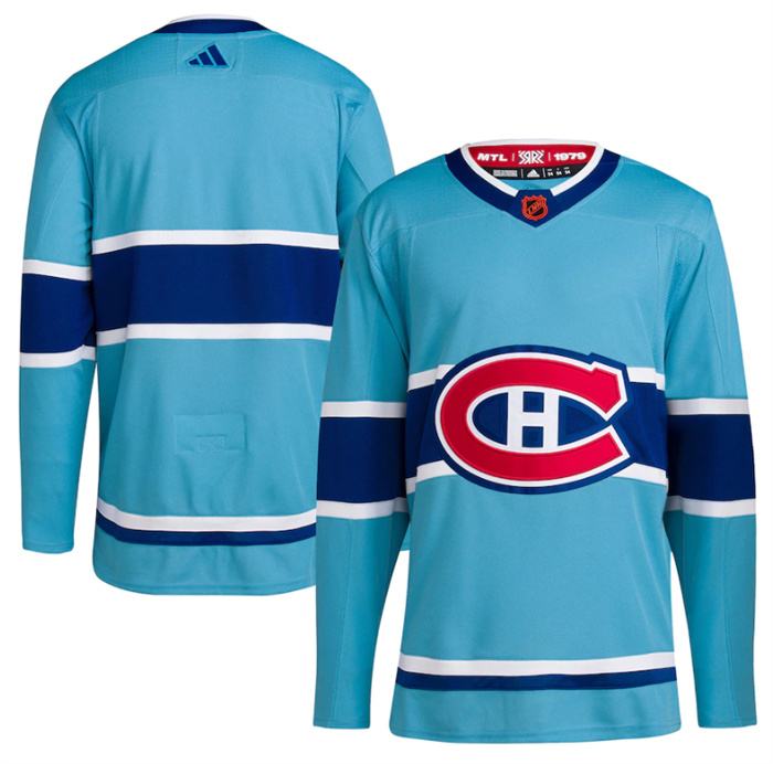 Personalized Men’s Montreal Canadiens Blank Blue 2022-23 Reverse Retro Stitched Jersey