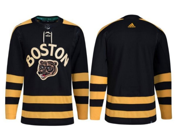 Personalized Men’s Boston Bruins Blank Black Classic Primegreen Stitched Jersey