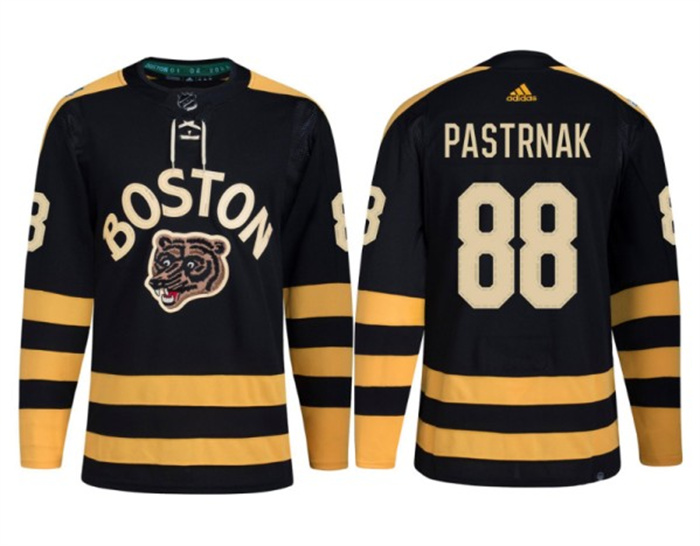 Personalized Men’s Boston Bruins #88 David Pastrnak Black Classic Primegreen Stitched Jersey