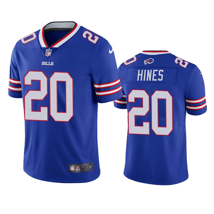 Personalized Men’s Buffalo Bills #20 Nyheim Hines Blue Untouchable Limited Stitched Jersey