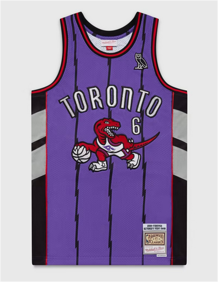 Personalized Men’s Toronto Raptors M&N X OVO Swingman Stitched Jersey
