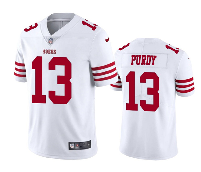 Personalized Men’s San Francisco 49ers #13 Brock Purdy White Untouchable Limited Stitched Football Jersey