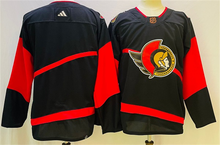 Personalized Men’s Ottawa Senators Blank Black Stitched Jersey