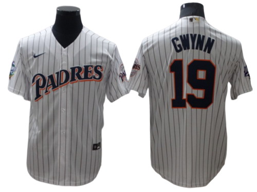 Personalized Men’s San Diego Padres – Tony Gwynn #19 Cool Base Stitched Jersey