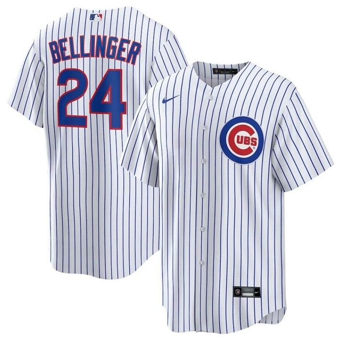 Personalized Men’s Chicago Cubs #24 Cody Bellinger White Cool Base Stitched Baseball Jersey
