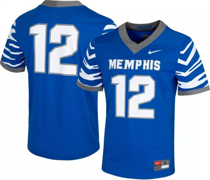 Personalized Men’s Montana Grizzlies #12 Blue Stitched Football Jersey