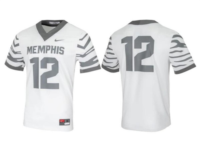 Personalized Men’s Montana Grizzlies #12 White Gray Stitched Football Game Jersey