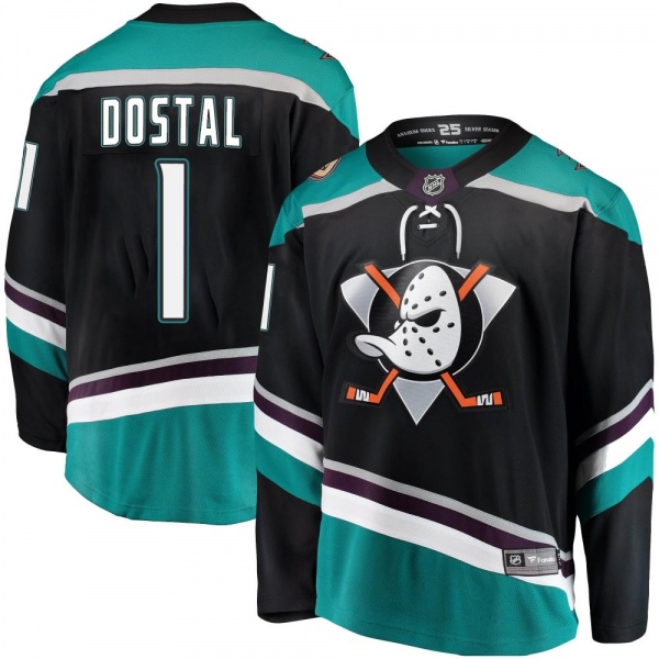 Personalized Men’s Lukas Dostal Anaheim Ducks Black Breakaway Jersey