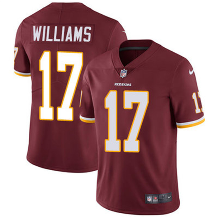 Personalized Men’s Washington Commanders #17 Doug Williams Burgundy Stitched Football Jersey