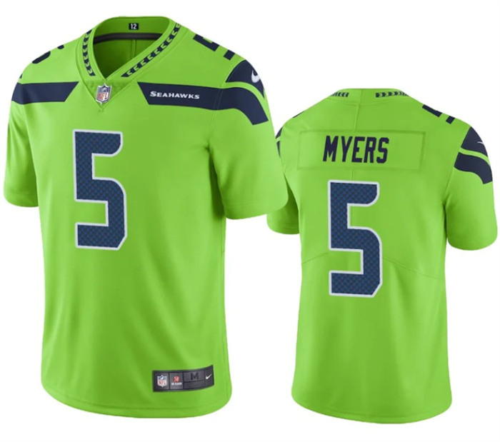 Personalized Men’s Seattle Seahawks #5 Jason Myers Green Untouchable Limited Stitched Jersey